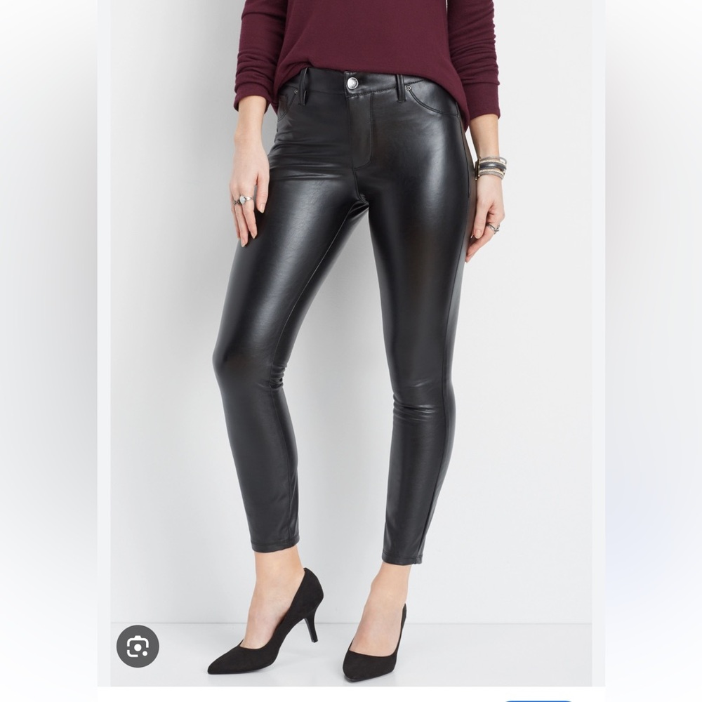 Maurice’s faux leather skinny high-rise pants